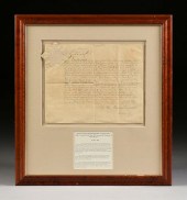 AN ANTIQUE AMBASSADORIAL DOCUM
