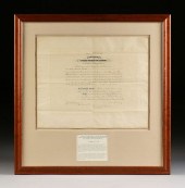 AN ANTIQUE AMBASSADORIAL DOCUM