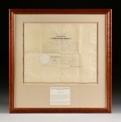 AN ANTIQUE AMBASSADORIAL DOCUM