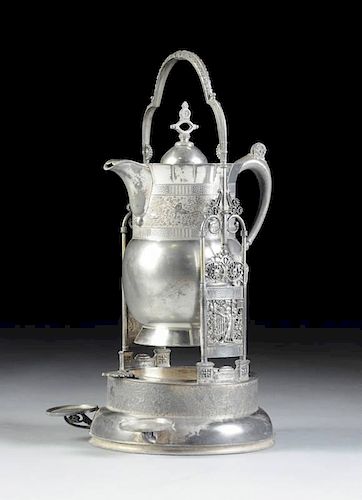 AN ANTIQUE AMERICAN SILVER PLATED