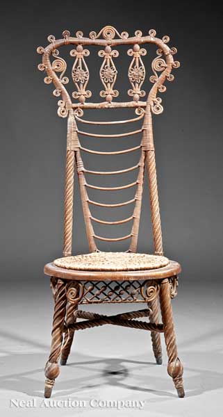 An Antique American Wicker
