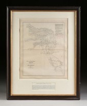 AN ANTIQUE ANTEBELLUM MAP, "KA