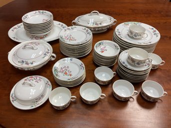 An antique Asian floral design,