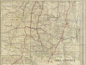 AN ANTIQUE AUTOMOBILE MAP, "CL