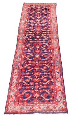 An Antique Bijar Runner Balanced