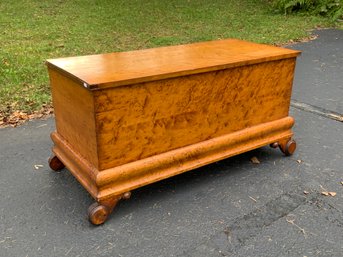 An antique birdseye maple