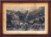 An antique black and white eng