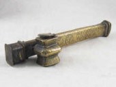 An antique brass ralamdan scri