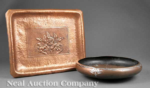 An Antique Bronze and Silver