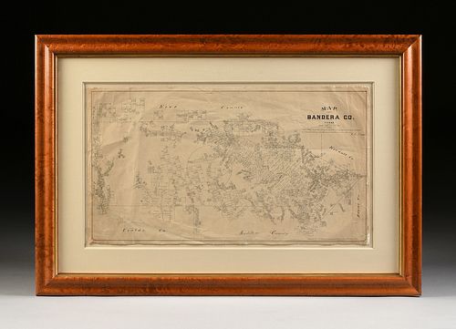 AN ANTIQUE CADASTRAL MAP, "MAP OF