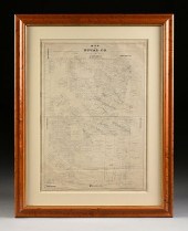 AN ANTIQUE CADASTRAL MAP, "MAP
