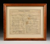 AN ANTIQUE CADASTRAL MAP, "ZAV