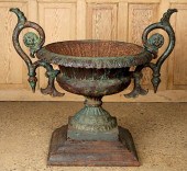 AN ANTIQUE CAMPANA FORM GARDEN