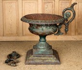 AN ANTIQUE CAMPANA FORM GARDEN