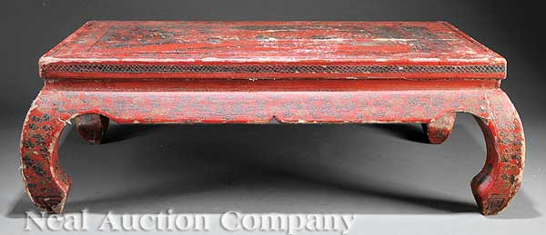 An Antique Chinese Incised Red