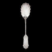 AN ANTIQUE COIN SILVER CASE SH