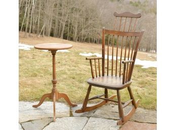 An antique comb-back Windsor