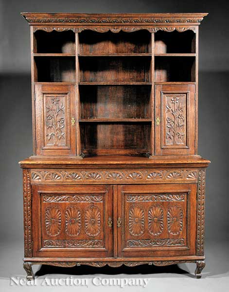 An Antique Continental Carved Oak