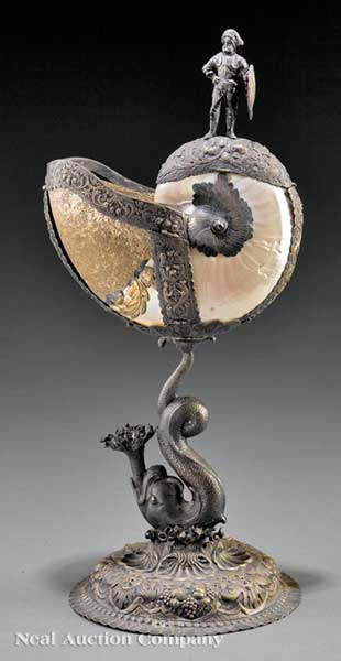 An Antique Continental Gilt and