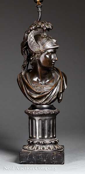 An Antique Continental Patinated