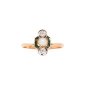 AN ANTIQUE CULTURED PEARL, DIA