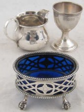 An antique Dutch pierced salt
