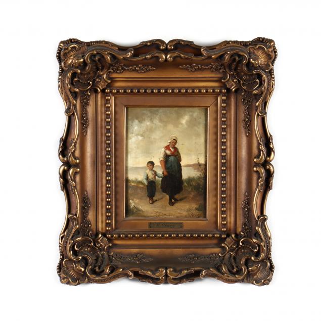 AN ANTIQUE DUTCH SCHOOL PAINTING OF
