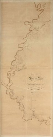 AN ANTIQUE EARLY AMERICAN MAP,