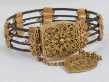 An antique elephant hair bracelet