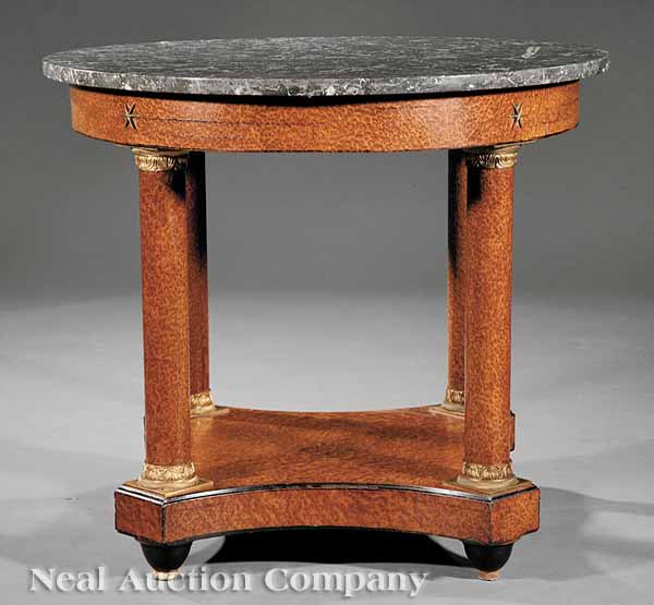 An Antique Empire-Style Amboyna and