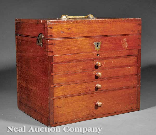 An Antique English Mahogany Dentist