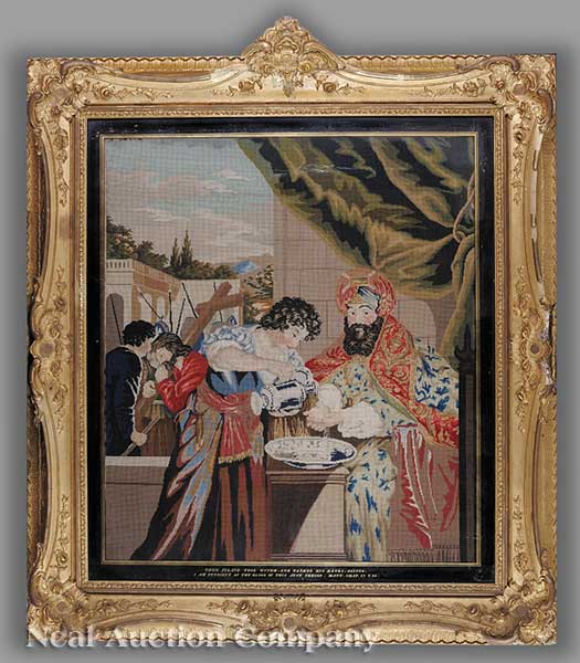 An Antique English Needlepoint
