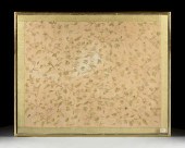 AN ANTIQUE ENGLISH SILK EMBROI