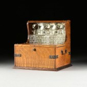 AN ANTIQUE ENGLISH THREE DECAN