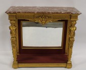 AN ANTIQUE FINELY CARVED GILTW