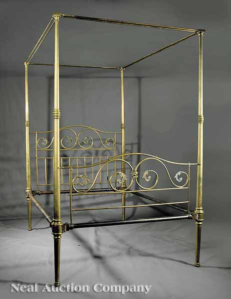 An Antique French Brass Tester
