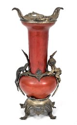 An antique French garniture vase in