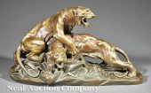 An Antique French Patinated Br