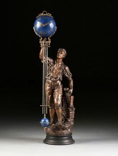 AN ANTIQUE FRENCH PATINATED SP