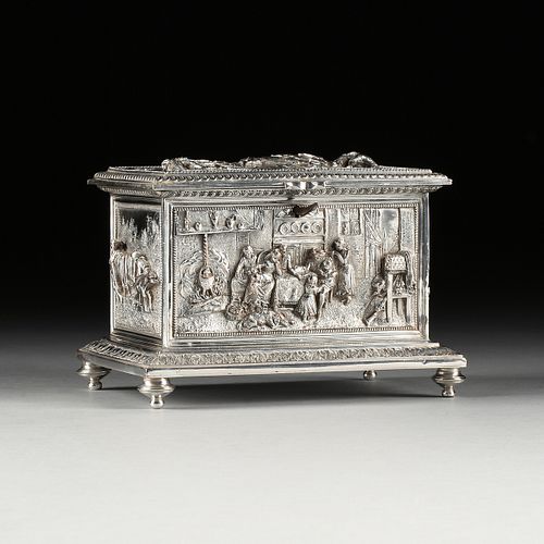 AN ANTIQUE FRENCH SILVERPLATED