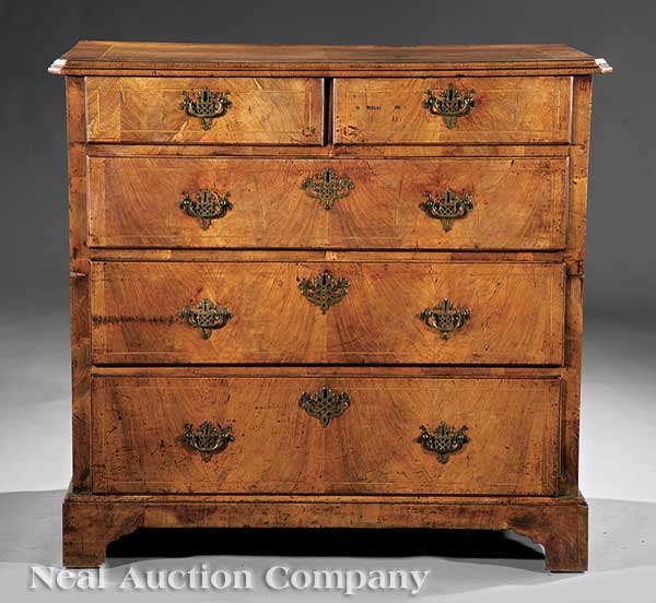 An Antique Georgian Inlaid Walnut