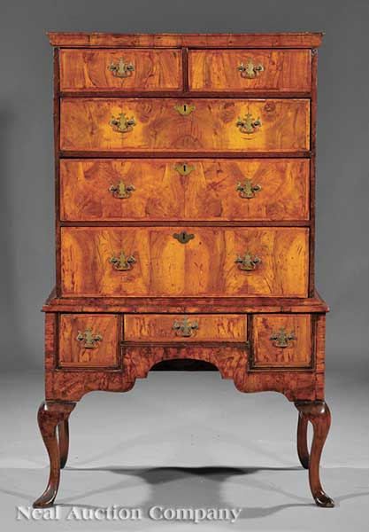 An Antique Georgian Inlaid Walnut