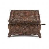 AN ANTIQUE GERMAN CARVED OAK S