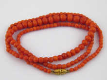 An antique graduated faceted