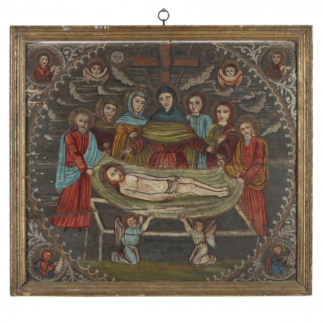AN ANTIQUE GREEK ICON, THE
