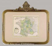 An Antique Hand-Colored Map of