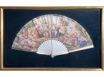 An antique hand painted 19th C. (or
