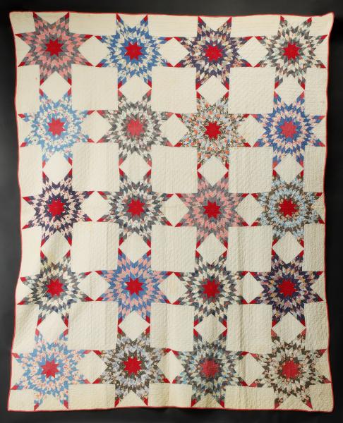 AN ANTIQUE 'HARVEST SUN' PATTERN