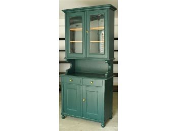 An antique Irish pine two-part