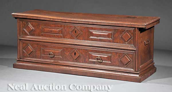 An Antique Italian Carved Walnut